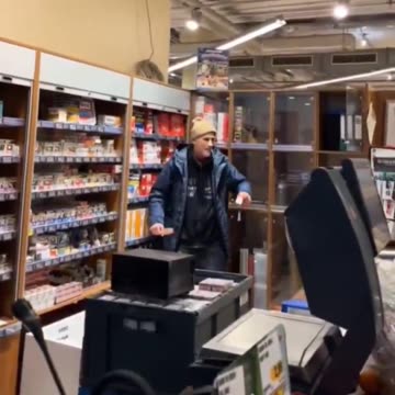 A man armed with a knife causes chaos in a shopping mall in Germany but is