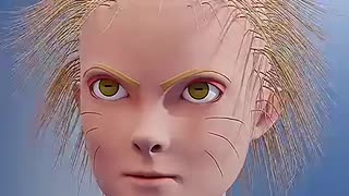 Must Watch: Naruto Uzumaki With Hair #naruto #blender #hair #asmr