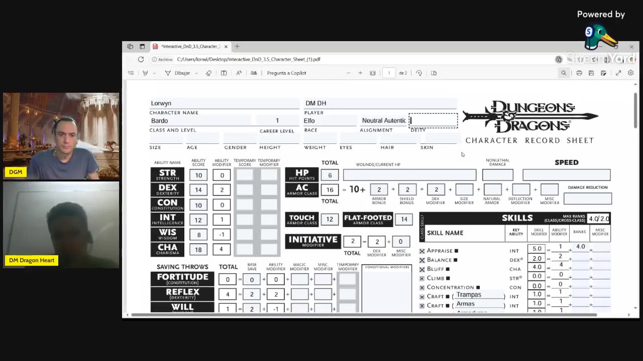 ¡Así se crea un personaje épico en Dungeons and Dragons 3.5 P6!