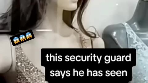 A security guard was doing his night shift...