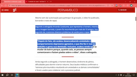 Humorista é condenado a pagar R$ 50 mil a alvos de 'pegadinhas'.mp4