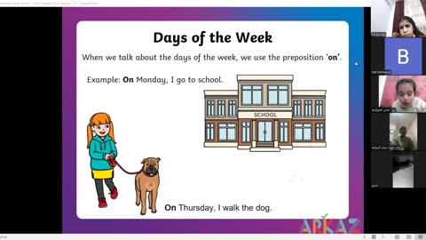 Days of the week and Months of the year