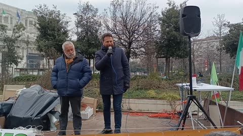 La protesta degli Agricoltori - Milano 9 Gennaio Piazza Duca d'Aosta - 4 Parte