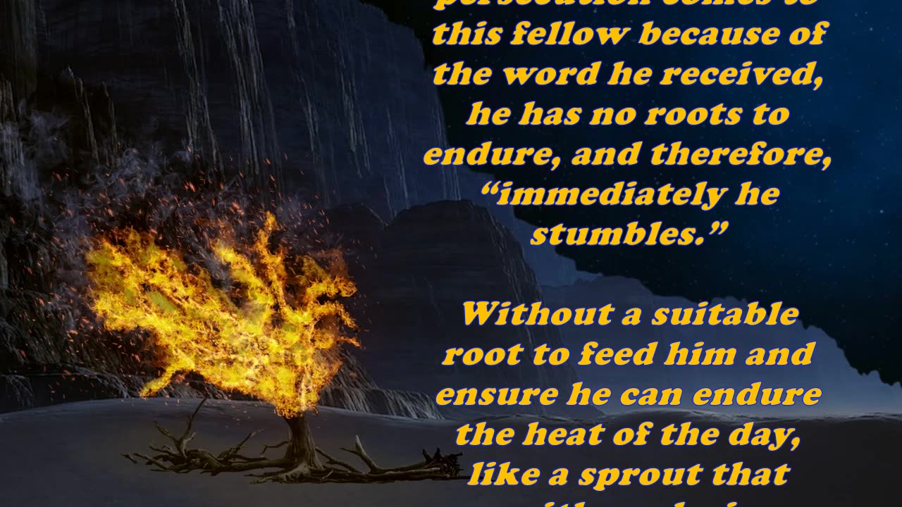 Matthew 13:21 - Daily Bible Verse Commentary