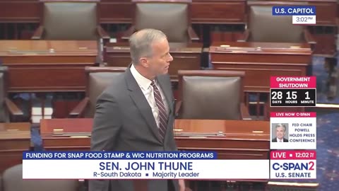 Sen Thune GOES OFF On Senate Democrats