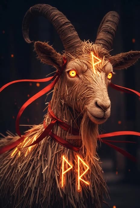 The Ember-Eyed Julbock: Keeper of the Burning Runes, AI Video