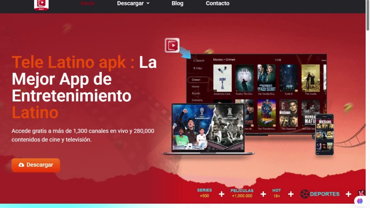 Telelatino es una aplicación de streaming