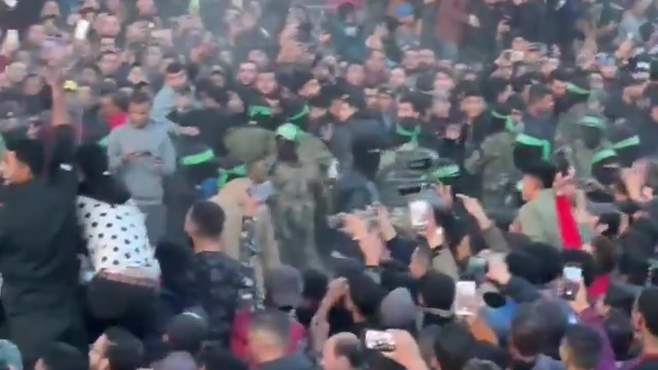 Footage showing 3 israel Femal Hostages