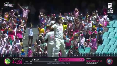 Australia v India 2024-25 | Fifth Test | Day Three