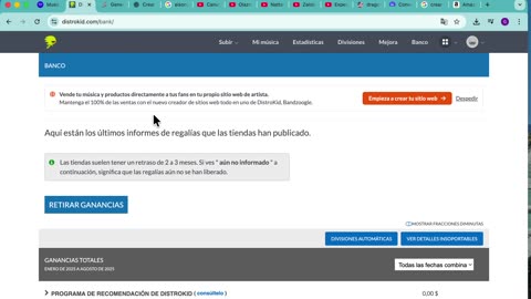Como funciona y como ha ido en Distrokid