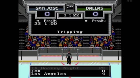 NHL '94 exi custom ROM - Len the Lengend (SJ) at Modano09 (DAL) / Feb 8, 2025 (second game)