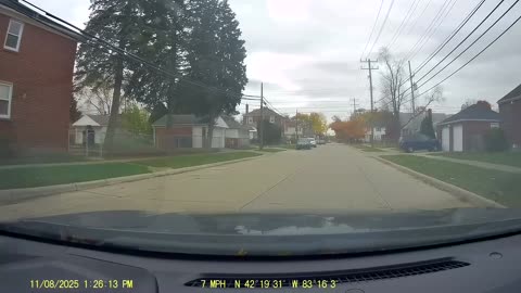 Roundtrip Drive From Levagood Area To Jet's Pizza, Ford Rd, Dearborn, Michigan, 11/8/25