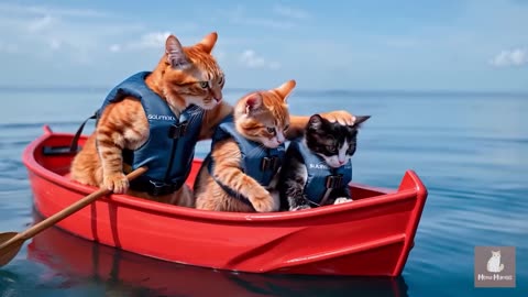 Ginger Kitten’s Waterpark Dream Comes True After His Great School Results 🐱💦✨