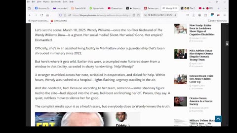 Wendy Williams Drops Diddy Tape Linking Robert De Niro to Hollywood Pedo Ring