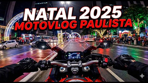 MOTOVLOG SP: The Christmas Lights of Paulista Avenue 2025