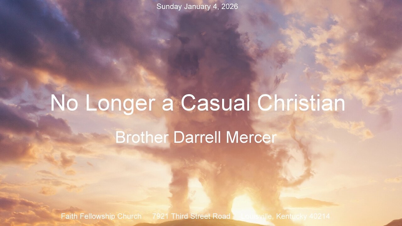 No Longer a Casual Christian