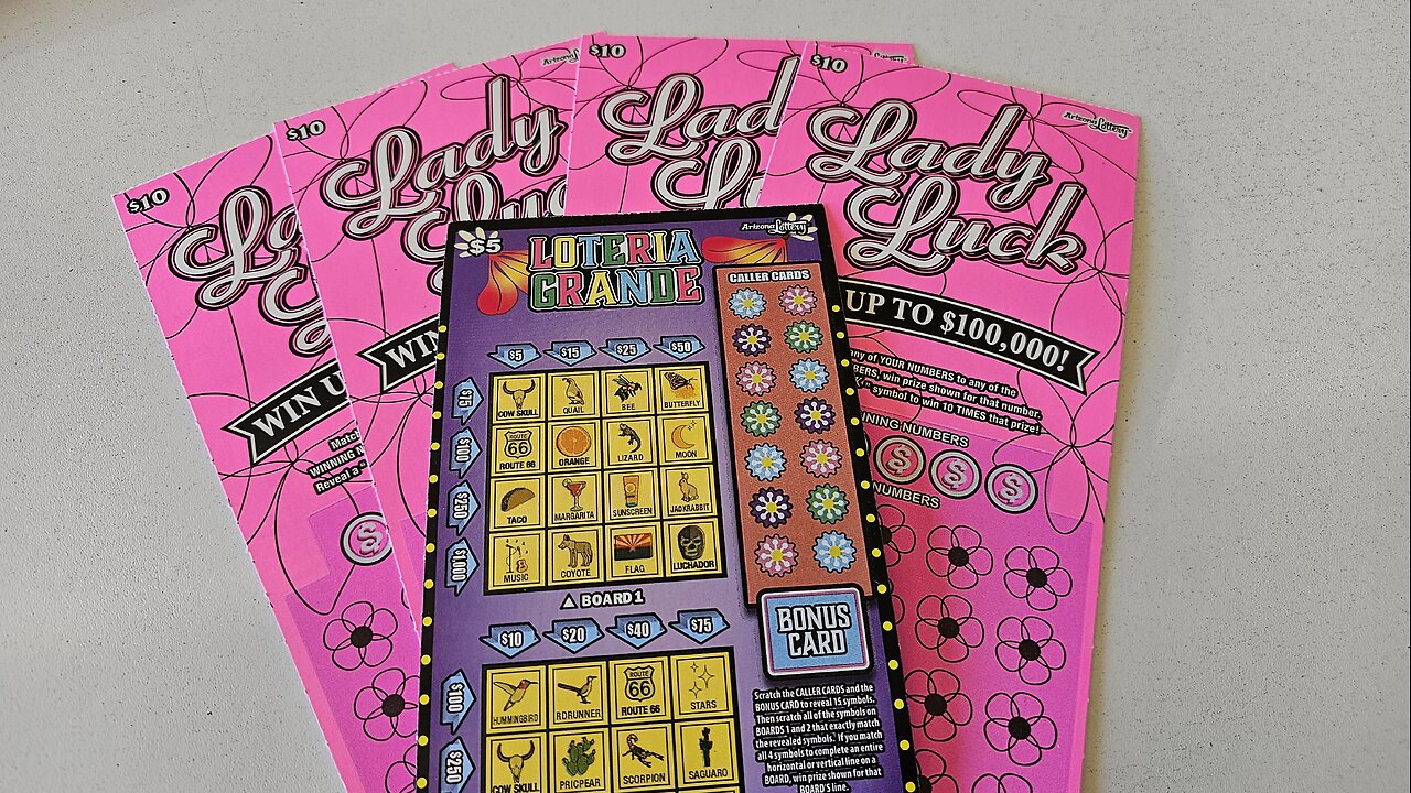 $10 Lady Luck Tickets Are paying! Arizona Lottery Scratchers