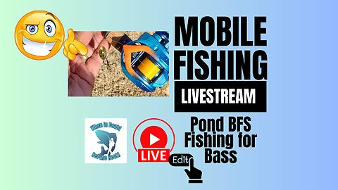 Pond Ultralight Baitcasting For Bass - Edited #mobile #fishing #livestream