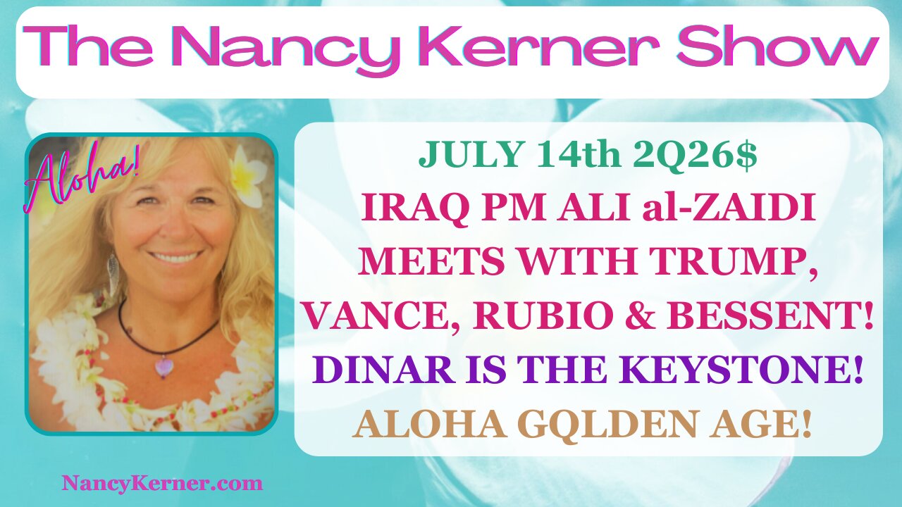 Iraq PM Ali Al-Zaidi Meets with Trump,Vance,Rubio & Bessent! Dinar = the Keystone! Aloha GQLDEN AGE!