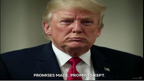 Trump Shares DISTURBING Message - PROMISES MADE PROMISES KEPT