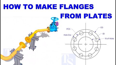 How to mark and make plate flanges.