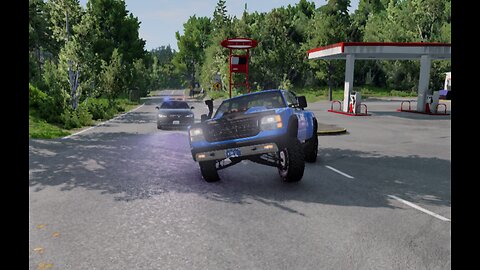 Hellcat Truck Vs Police (BeamNG)