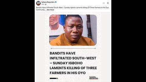 Nnamdi Kanu Prophecy: Bandits Now in South‑West — Sunday Igboho Laments Oyo Killings