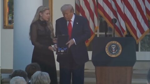 President Trump participates in a Medal of Freedom Ceremony for Charlie Kirk ~ October 14 2025