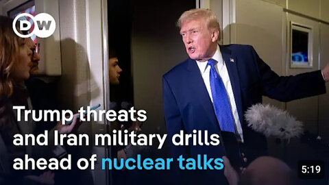 Iran holds military drills ahead of indirect nuclear talks with the US in Geneva | DW New // Trump