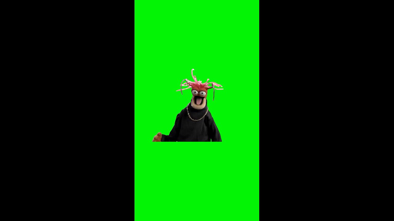 Pepe the King Prawn Laughing | Green Screen