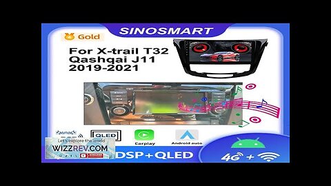 SINOSMART Car Radio Android Player for Nissan Qashqai J11 X-Trail Xtrail T32 Review