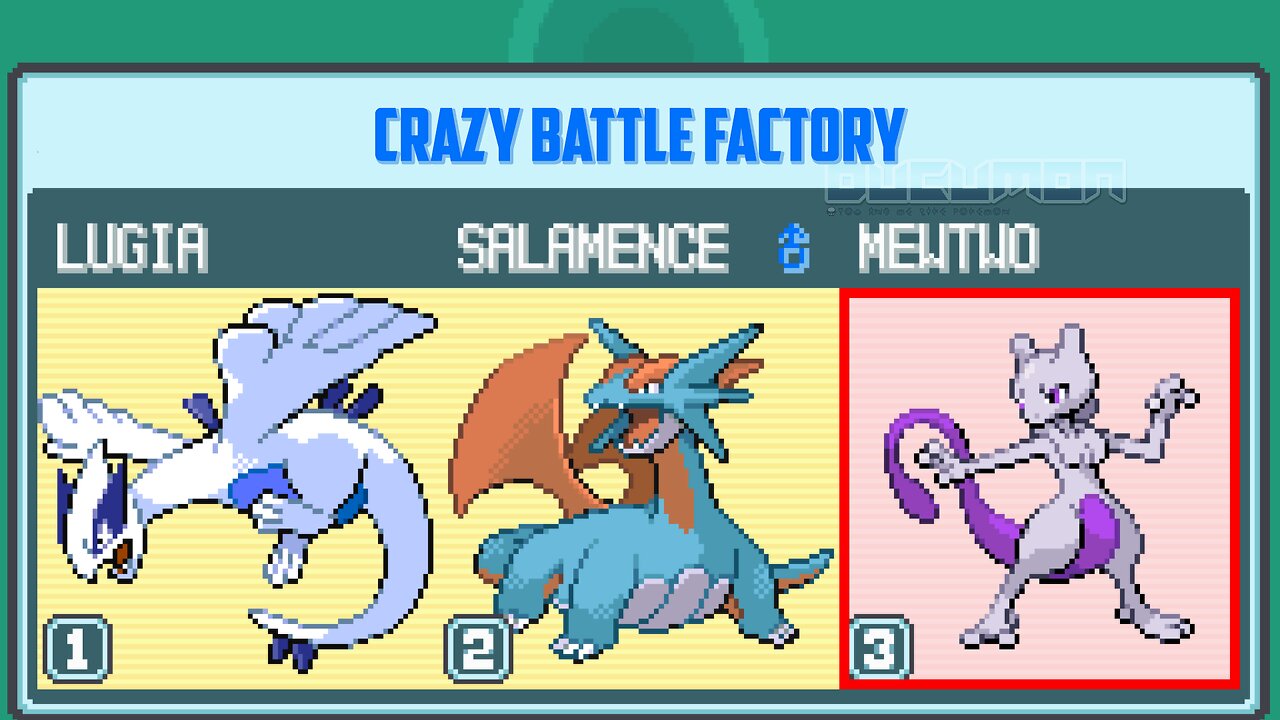 Pokemon Crazy Battle Factory - NDS ROM Hack, the battle factory and it's harder and crazier, 60fps