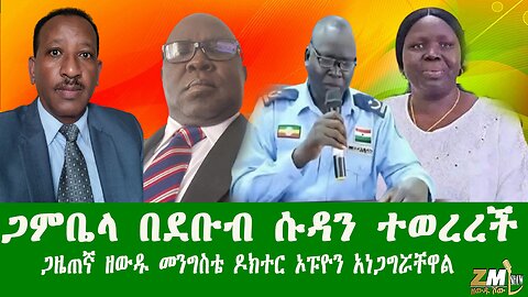 ጋምቤላ በደቡብ ሱዳን ተወረረች ህዝቡ ጭንቀት ውስጥ ገብቷል ጋዜጠኛ ዘውዱ መንግስቴ ዶክተር ኦፑዮን አነጋግሯቸዋል Zewdu show 181225