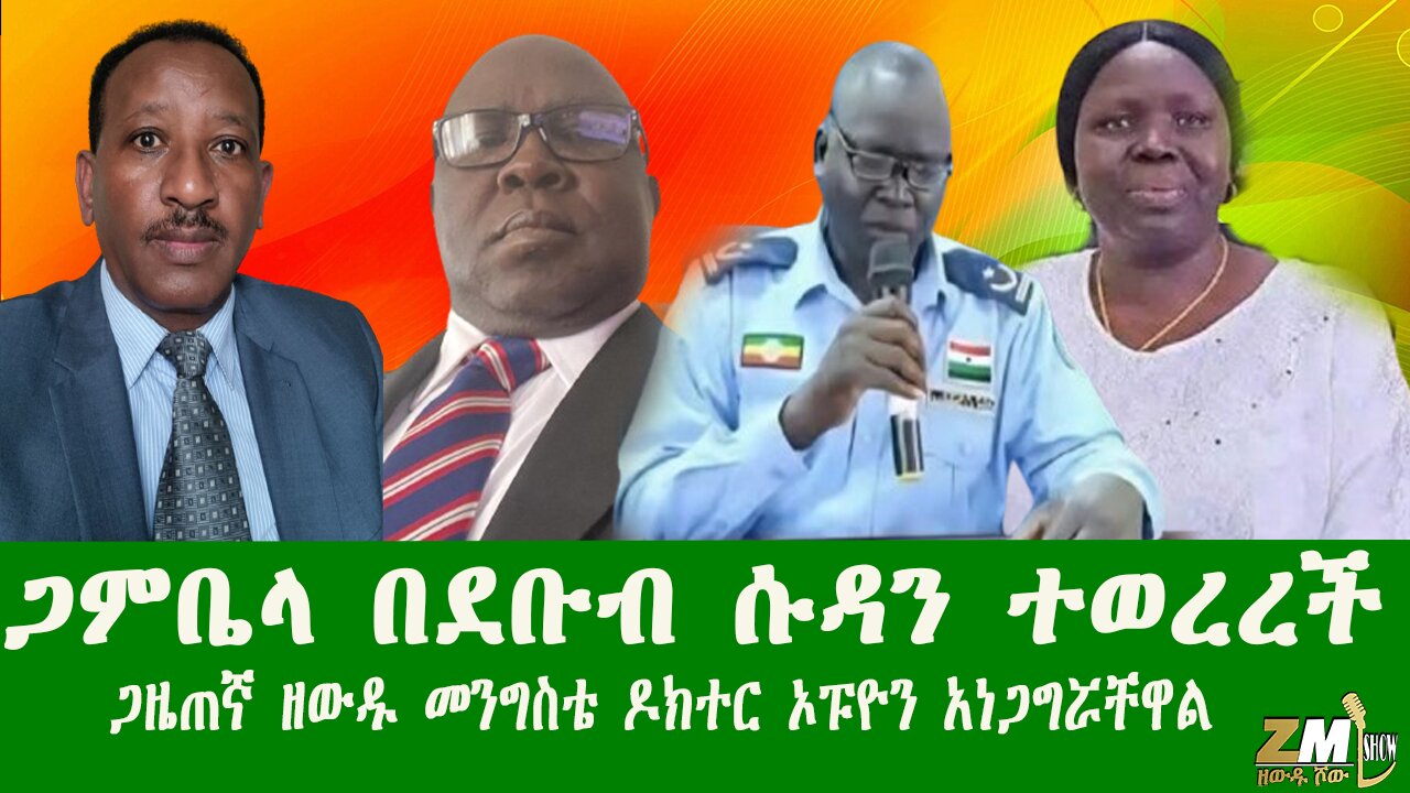 ጋምቤላ በደቡብ ሱዳን ተወረረች ህዝቡ ጭንቀት ውስጥ ገብቷል ጋዜጠኛ ዘውዱ መንግስቴ ዶክተር ኦፑዮን አነጋግሯቸዋል Zewdu show 181225