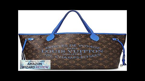 Louis Vuitton Pre-Loved Blue Monogram Canvas Ikat Flower Neverfull MM BlueThe medium size Review