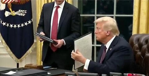 President Trump Signs Additional Executive Orders in the Oval Office