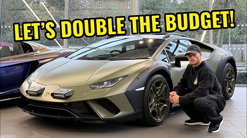 HE HAS TO BUY A SUPERCAR TODAY