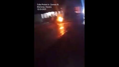 🚨 CUBA | BLACKOUT PROTEST 🚨 📍 Zamora St, Marianao – Havana 🗓 12-25-2025