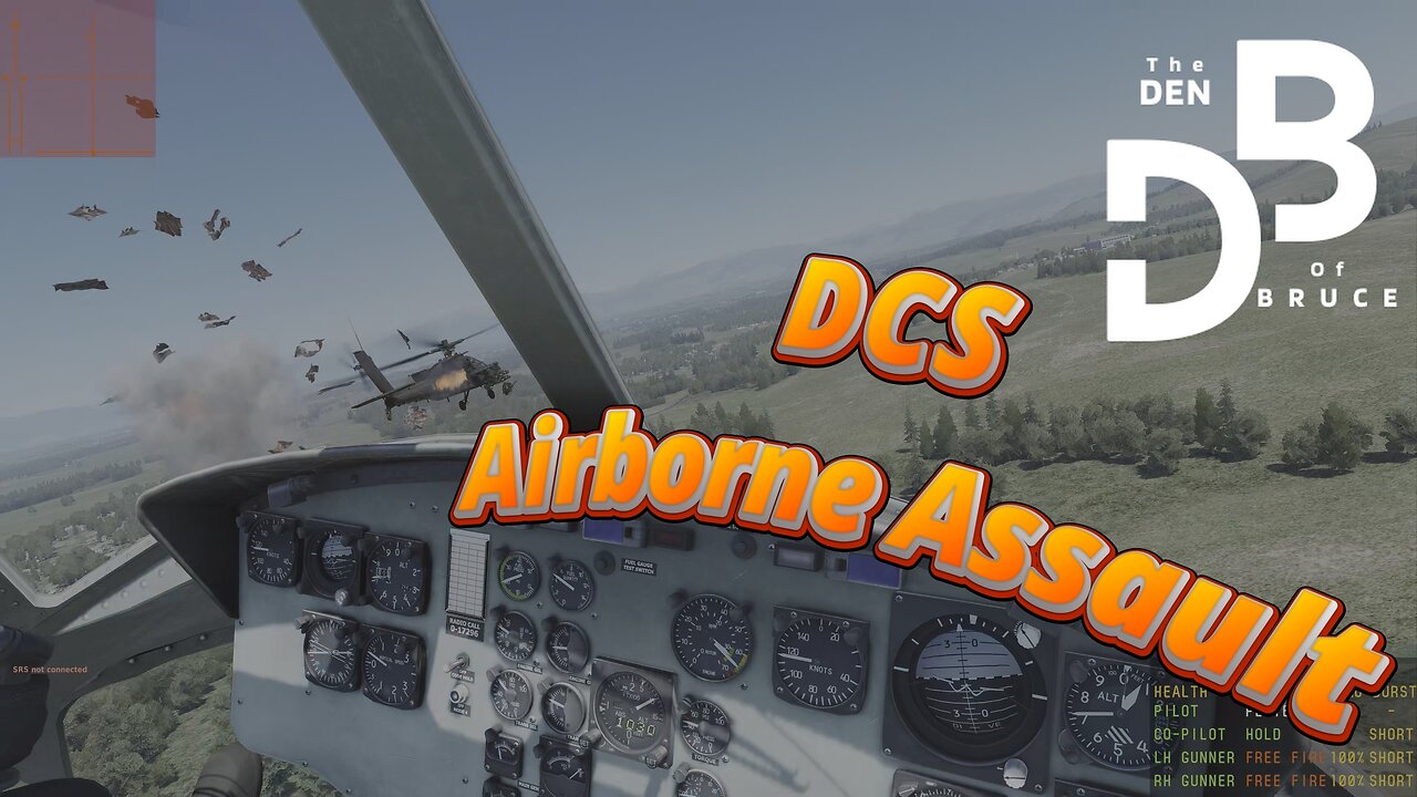 The Den Tries a Helicopter Infantry Assault - Huey/Apache (DCS)