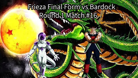 Round 1 Match #16: Frieza Final Form vs Bardock (Dragon Ball Raging Blast 2 Ultimate Tournament)