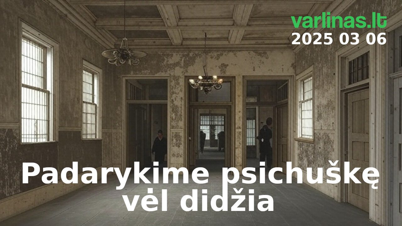Varlinas tiesiogiai - 2025 03 06 - Padarykime psichuškę vėl didžia