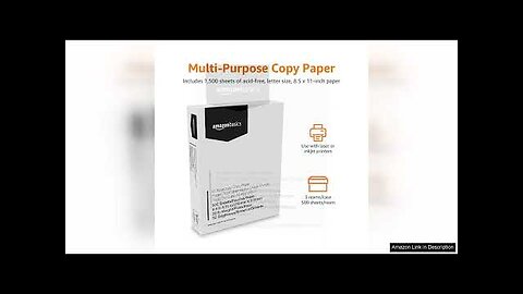 Amazon Basics Multipurpose Copy Printer Paper, 8.5" x 11", 20 lb, 3 Review