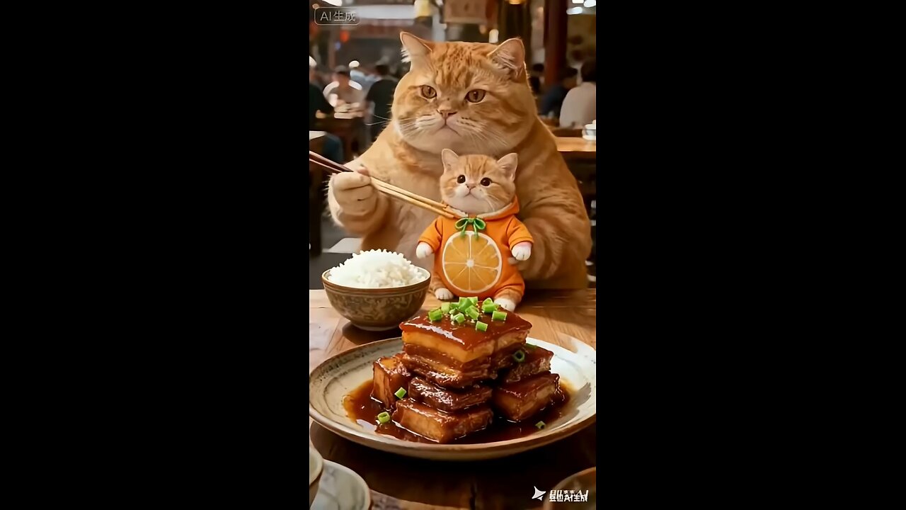 The spiced pork is so fatty and fragrant! #FunnyJokesInnovativeChoiceCompetition #shorts #catshorts