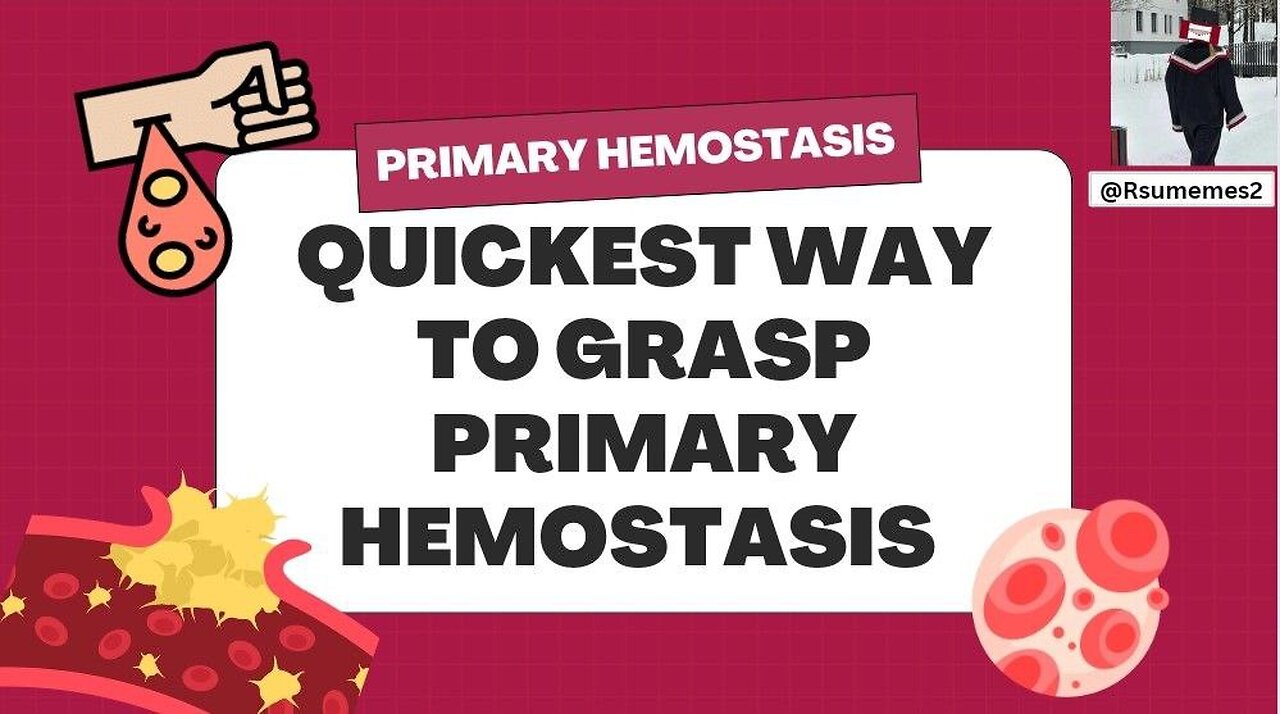 The Quickest Way to Grasp PRIMARY HEMOSTASIS 🩸