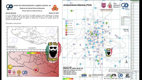 #SISMO Magnitud 4.8 Loc 84 km al SURESTE de SAN MARCOS, GRO 14/02/25 09:26:57 #noameritoalerta