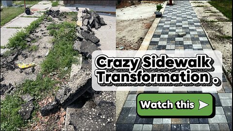INSANE Sidewalk Transformation 🤯🤯🤯