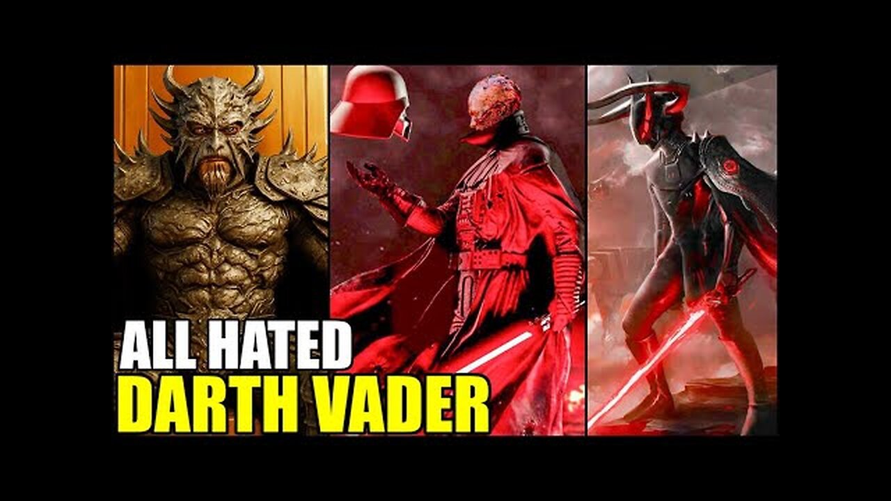 Why Almost EVERY Sith After Darth Vader Absolutely HATED Him