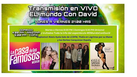 Alexis Ayala Sale de LCDFM, Thalía en Lágrimas por su Mamá y los Derbez Conquistan España