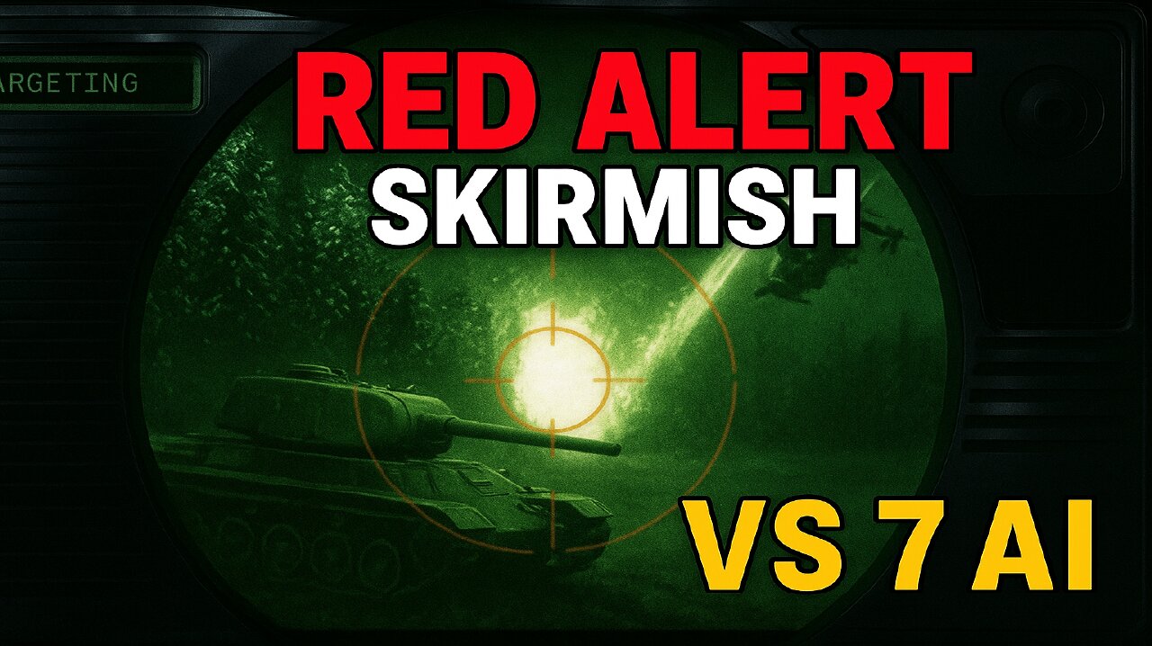 Red Alert Skirmish on World Map | 7 AI Opponents | Epic RTS Battle