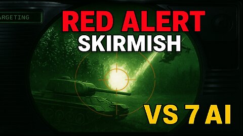 Red Alert Skirmish on World Map | 7 AI Opponents | Epic RTS Battle